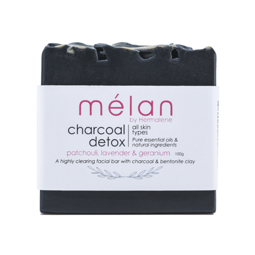 charcoal bentonite soap bar melan skincare