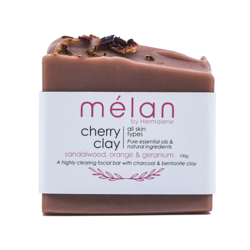 cherry clay rose soap bar melan skincare