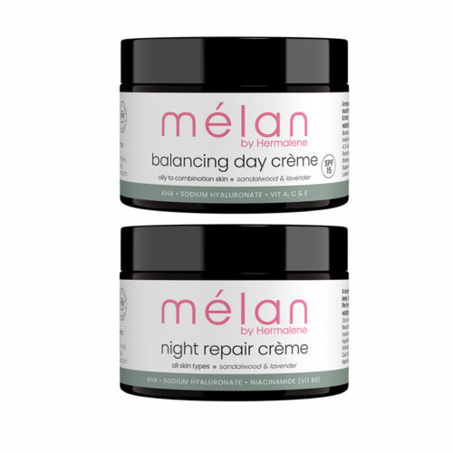 Melan Natural Skincare normal combination gift set kit vegan