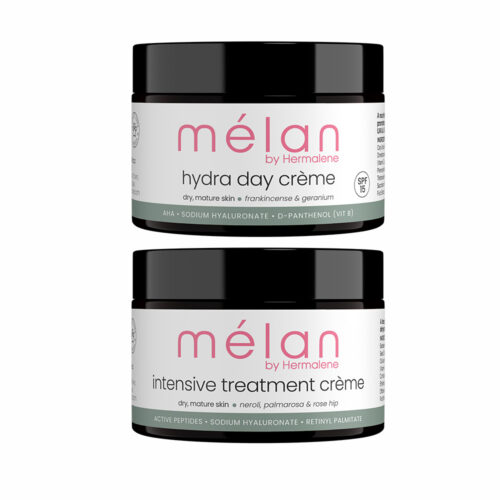 Melan Natural Skincare moisturising combination kit gift vegan