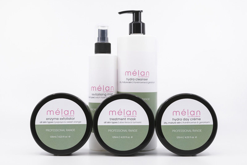 Mélan Skincare Professional Range website